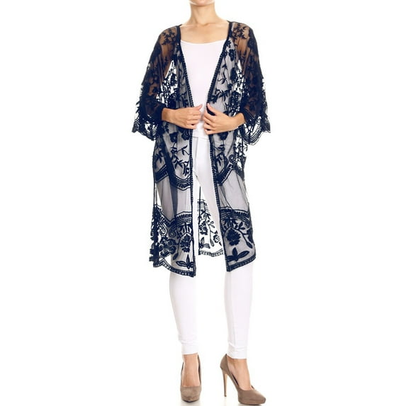 Feinuhan Lightweight Female Swimwear Cover Ups, Navy