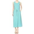 thumbnail image 1 of Feinuhan Summer Womens Casual Sleeveless Knit Maxi Tank Top With Side Pockets Long Dress, 1 of 6