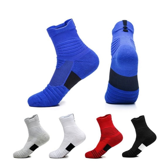 Feiona Basketball Socks Men Towel Bottom Non-Slip Ankle Sport Sock Terry Outdoor Tube Elite Quick-Drying Running Socks