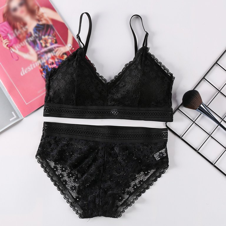 Feiona French Style Lace Beauty Back Underwear Bralette New Comfortable  Skin-friendly Women's Bra Panties Set