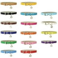thumbnail image 1 of Feiona Leather Small Dog Cat Collar with Bell Safety Adjustable Cat Kitten Straps Puppy Necklaces Chihuahua Collars Pet Supplies, 1 of 6