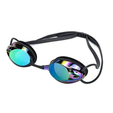 Feiona Men Women Outdoor Water Sports Swimming Glasses Adult waterproof anti-fog colorful plating swim goggles with nose bridge replace