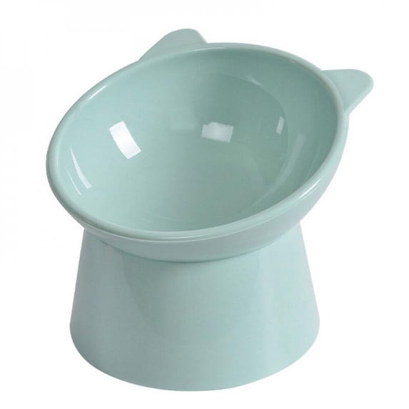 Feiona PET Feeding Bowl Tilted Elevated Bowl Protects Cervical Vertebravels Ceramic Raised Cat Food Bowl