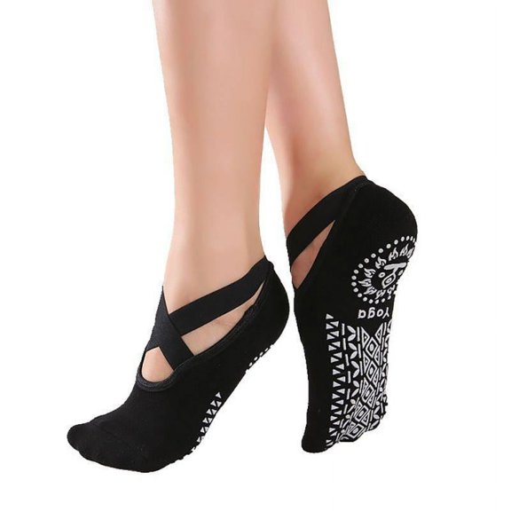 Feiona Women Yoga Socks Anti Slip Bandage Sports Ladies Girls Ballet Socks Dance Sock Slippers