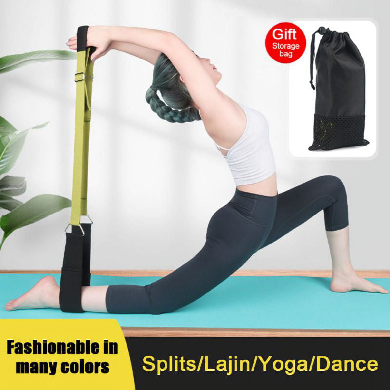 Yoga Fitness Stretching Strap Adjustable Leg Stretcher Back Bend