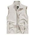 thumbnail image 1 of Feipeng Men's Casual Lightweight Outdoor Fishing Work Safari Travel Photo Cargo Vest Jacket Multi Pockets, 1 of 6