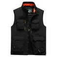 thumbnail image 1 of Feipeng Men's Casual Lightweight Outdoor Fishing Work Safari Travel Photo Cargo Vest Jacket Multi Pockets, 1 of 6