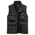 thumbnail image 1 of Feipeng Men's Casual Lightweight Outdoor Fishing Work Safari Travel Photo Cargo Vest Jacket Multi Pockets, 1 of 6