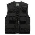 thumbnail image 1 of Feipeng Men's Casual Lightweight Outdoor Fishing Work Safari Travel Photo Cargo Vest Jacket Multi Pockets, 1 of 5