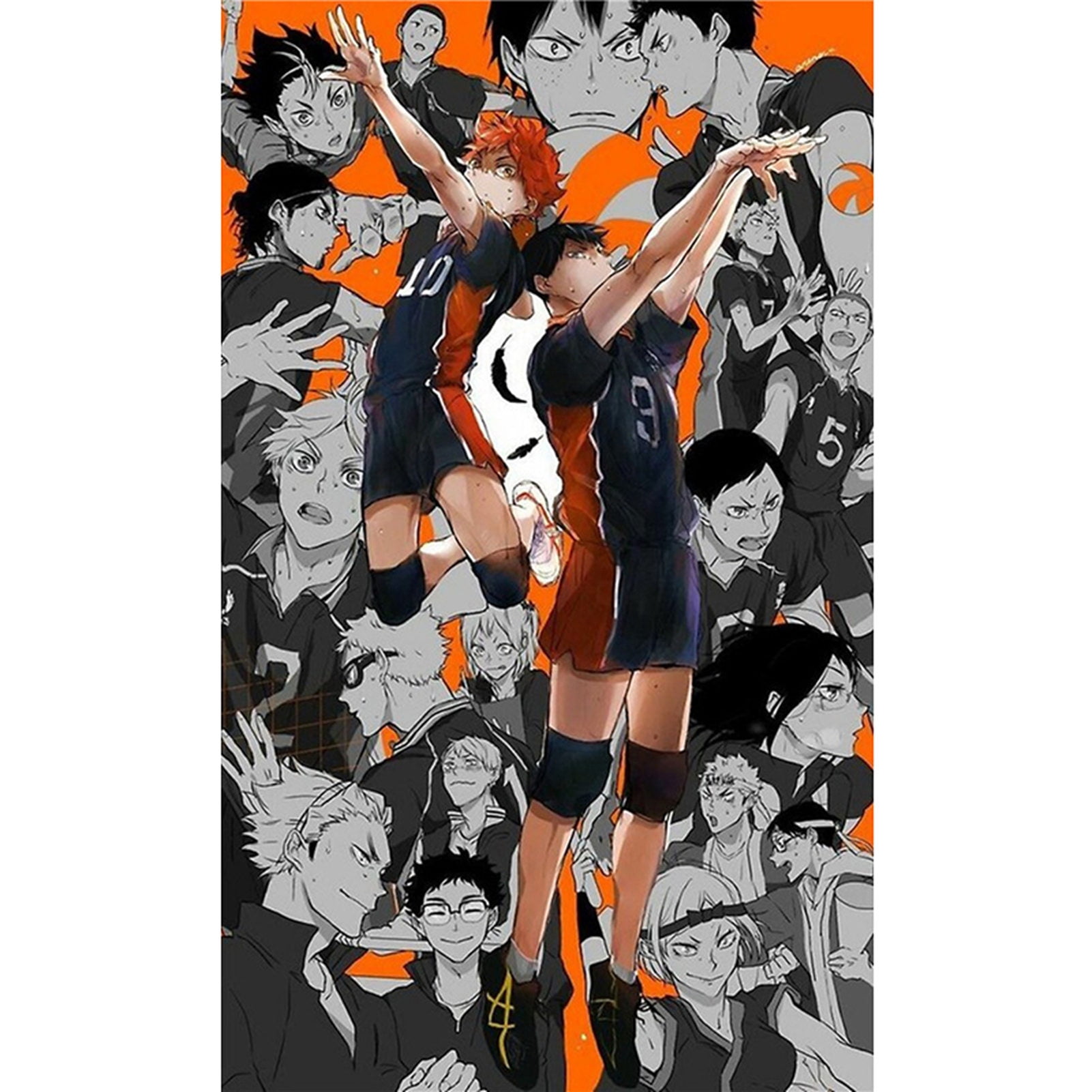 Anime Poster Haikyuu Season 4 Characters Canvas Art Posters and