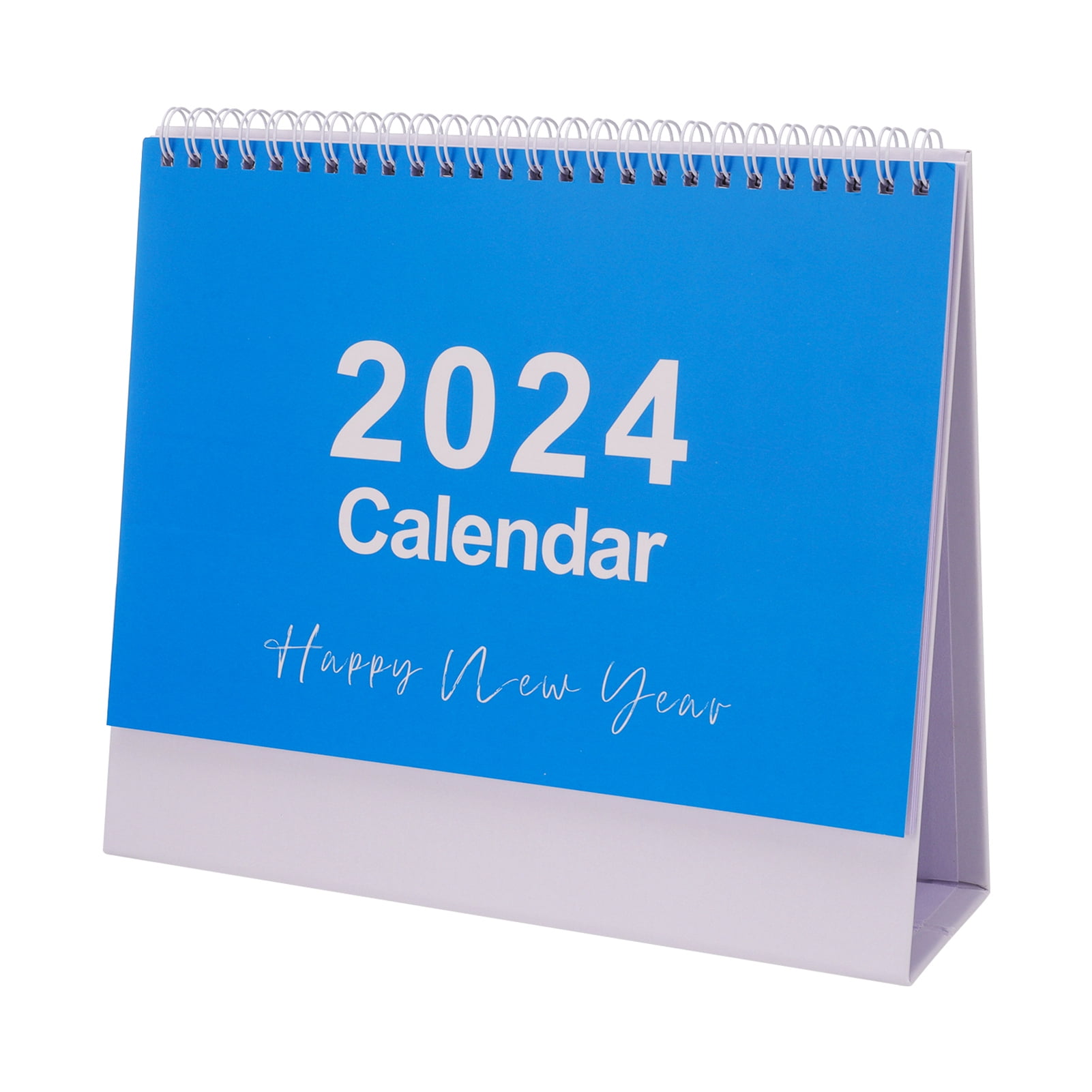 FeiraDeVaidade 2024 Desk Calendar Stand Up Desktop Year Calendar for