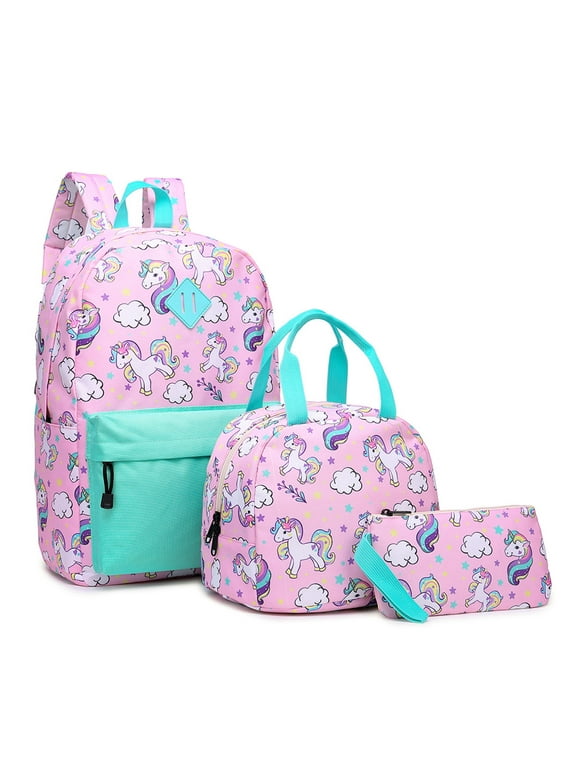 Unicorn Backpack Lunch Box Girls