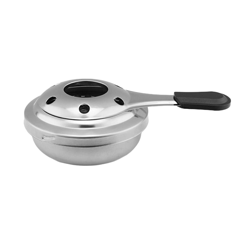 Portable Stainless Steel Fondue Burner with Anti Scald Handle Safety  Cover,Alcohol Stove Burner, Fondue Fuel Hot Pot Stove for Home Camping  Picnic