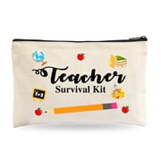 FeiraDeVaidade Teacher Appreciation Gifts Teacher Supplies For Classroom Makeup Pouch Cosmetic Bag Travel Pencil Bag