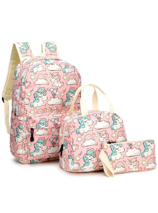 Pink Unicorn Rainbow Backpack Set With Matching Lunchbox – Buy Me Unicorns