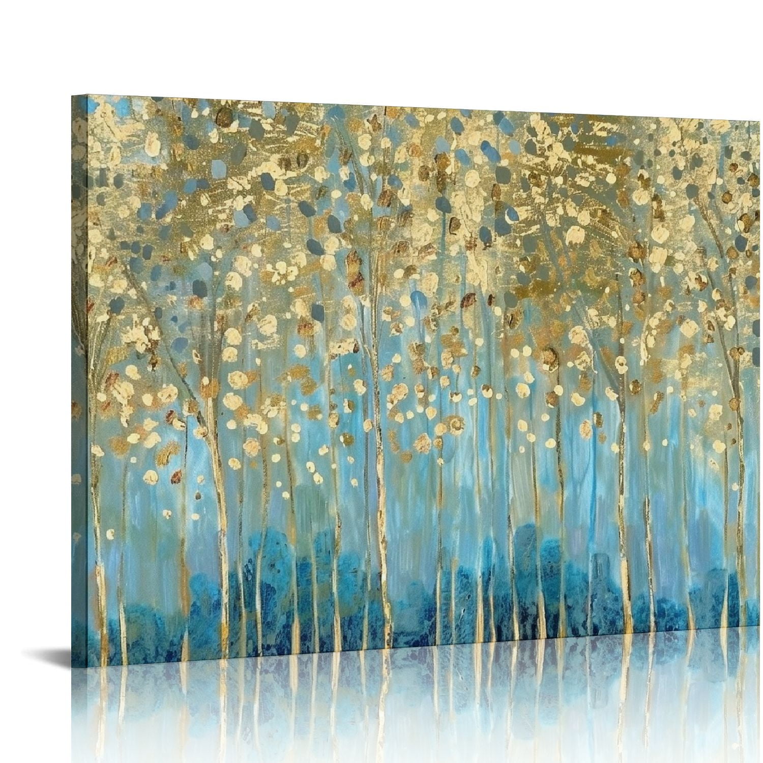 Feiri Abstract Canvas Wall Art Decor Small Size Forest Painting Light