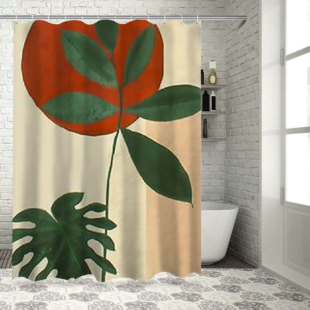 Feiri Bathroom Shower Curtain Set with Hooks - Boho Geometric Bohemia ...