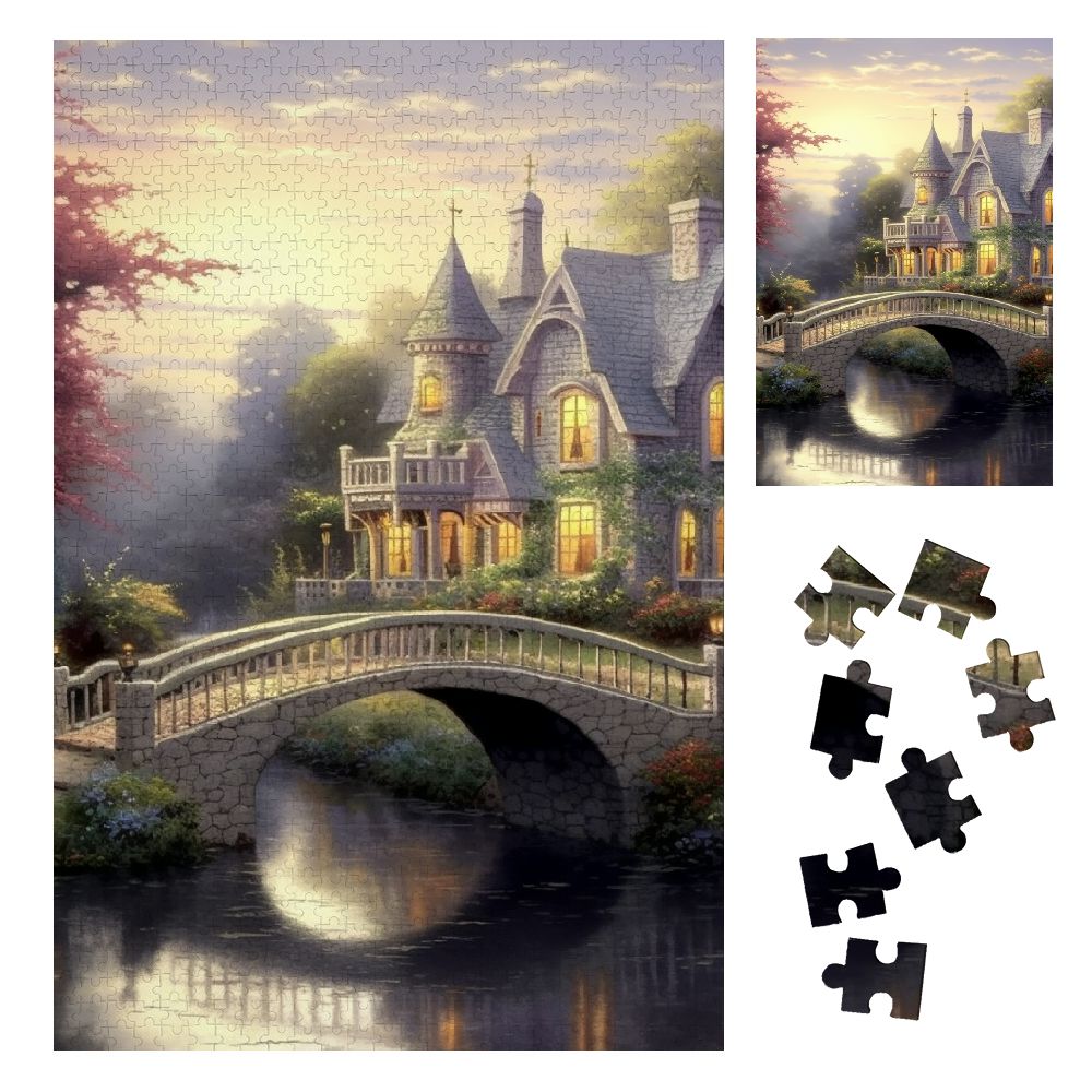 Feiri Cityscape Wooden Jigsaw Puzzle Vertical Style Eco-Friendly Wood ...