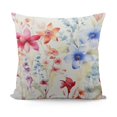 Feiri Floral Design Short Plush Pillowcase Cover with Zipper Closure