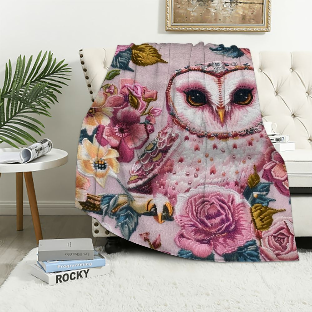 Feiri Owl Blankets Throw Soft Cozy Throws for Couch, Sofa and Bed