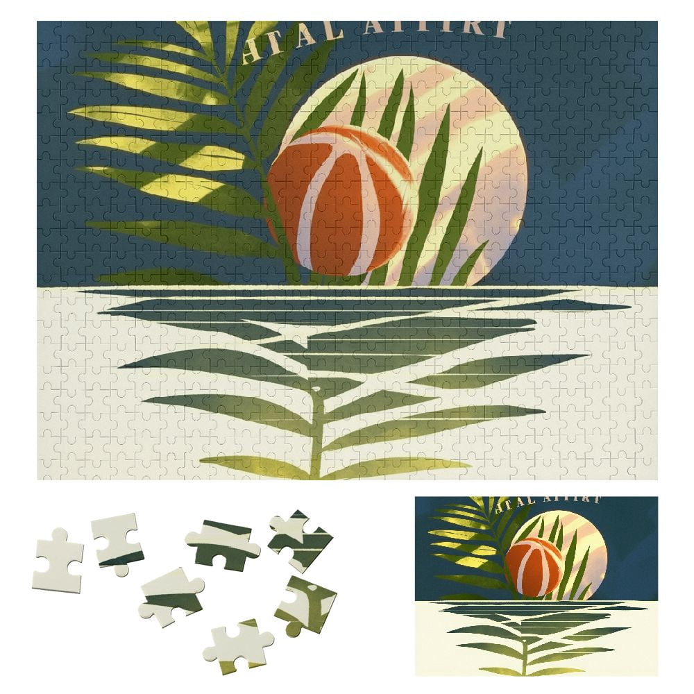 Feiri Palm Leaf Wooden Jigsaw Puzzle - Eco-Friendly Wood Puzzle for ...