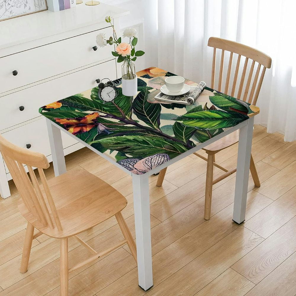 Feiri Waterproof Square Table Cover 100% Polyester Fiber Dining Table ...