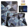 thumbnail image 1 of Feishell for Amazon Fire HD 10 2021/HD10 Plus 2021 10.1" Smart Case,Auto Wake/Sleep Slim Colorful Pattern PU Leather Flip Folio Stand Card Slots Wallet Case Cover with Pencil Holder,Diamond Pattern, 1 of 12