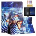 thumbnail image 1 of Feishell for Amazon Fire HD 10 2021/HD10 Plus 2021 10.1" Smart Case,Auto Wake/Sleep Slim Colorful Pattern PU Leather Flip Folio Stand Card Slots Wallet Case Cover with Pencil Holder,Wave Butterfly, 1 of 12