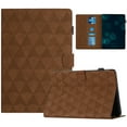 thumbnail image 1 of Feishell for Amazon Kindle Paperwhite 1/2/3/4 Case, Embossed Pattern PU Leather Wallet Case with Multiple Angles Kickstand & Pencil Holder, Folio Magnectic Cover with Smart Auto Wake/Sleep,Brown, 1 of 10