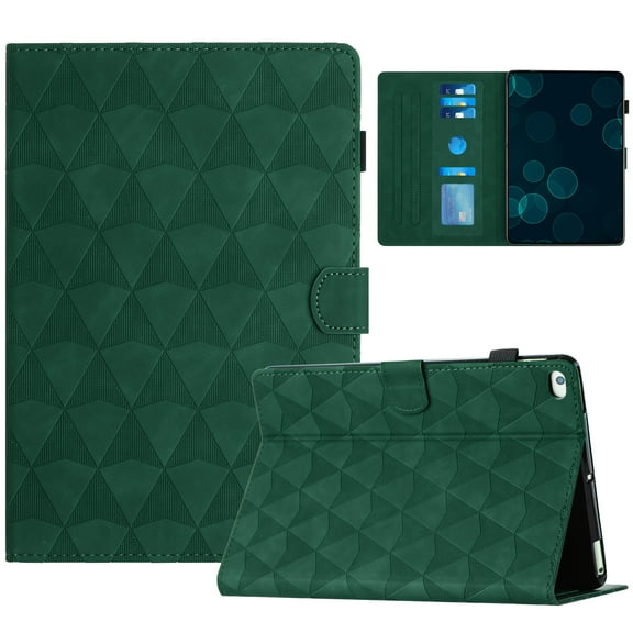 Feishell for Apple iPad Mini 1/2/3/4/5 7.9 Inch Case, Embossed Pattern PU Leather Wallet Case with Multiple Angles Kickstand & Pencil Holder, Folio Magnectic Cover with Smart Auto Wake/Sleep,Green