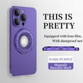thumbnail image 1 of Feishell for Apple iPhone 13 Pro Max Case with Hidden Foldable Kickstand,Compatible with Magsafe Charging,Shockproof Magnetic Car Mount All-inclusive Lens Film Protection Slim Phone Case,Darkpurple, 1 of 10