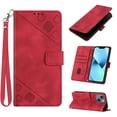 thumbnail image 1 of Feishell for Apple iPhone 15 Plus 6.7 inch Wallet Case with Wrist Strap,Flip Cover with Embossed Pattern PU Leather Kickstand Credit Card Slots Magnetic Clasp Folio Purse Phone Case,Red, 1 of 7