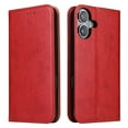 thumbnail image 1 of Feishell for Apple iPhone 16 Plus Wallet Case for Women Men,Premium PU Leather Magnetic Closure Folio Flip Kickstand Credit Card Slots Shockproof Classic Purse Phone Case,Red, 1 of 7