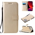 thumbnail image 1 of Feishell for Apple iPhone 16 Pro Max Wallet Case for Women Men Durable PU Leather Magnetic Buckle Folio Flip Stand Protective Phone Case with Card Slots & Kickstand,Gold, 1 of 10