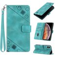 thumbnail image 1 of Feishell for Apple iPhone XS Max 6.5 inch Wallet Case with Wrist Strap,Flip Cover with Embossed Pattern PU Leather Kickstand Credit Card Slots Magnetic Clasp Folio Purse Phone Case,Green, 1 of 7