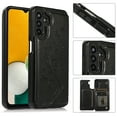 thumbnail image 1 of Feishell Back Case for Samsung Galaxy A54 5G,Embossed Pattern PU Leather Wallet Phone Case with ID Credit Card Slots Shockproof Magnetic Buckle Back Flip Holder Protective Cover,Black, 1 of 9
