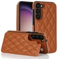 thumbnail image 1 of Feishell Back Wallet Case for Samsung Galaxy S23 FE, RFID Blocking Premium PU Leather Flip Cover with Card Holder Kickstand TPU Bumper Shockproof Anti-Fall Protection Phone Case, Brown, 1 of 8