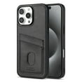 thumbnail image 1 of Feishell Card Holder Case for iPhone 15 Plus, Men's Premium PU Leather Wallet Case with Credit Card Slot Holder Ultra Slim Shockproof Protection Phone Case for iPhone 15 Plus,Black, 1 of 8