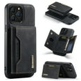 thumbnail image 1 of Feishell Case for Apple iPhone 15 Pro Max,Premium PU Leather Magnetic Detachable 2-In-1 Card Pocket Back Flip ID Credit Card Slots Kickstand Shockproof Business Slim Phone Case,Black, 1 of 9