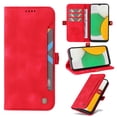 thumbnail image 1 of Feishell Case Compatible with Samsung S23 Ultra, Magnetic Wallet PU Leather Flip Folio Case Credit Card Slot with Slide Pocket Shockproof TPU [RFID Blocking] Cover For Galaxy S23 Ultra , red, 1 of 1