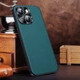 thumbnail image 1 of Feishell Case Compatible with iPhone 12, Slim Premium Leather Classic Luxury Elegant Thin Anti-Scratch Thin Fit Lens Protection Back Phone Cover For iPhone 12 - 6.1", Blue, 1 of 10