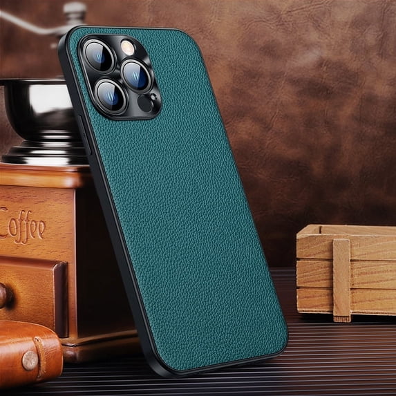 Feishell Case Compatible with iPhone 13 Pro, Slim Premium Leather Classic Luxury Elegant Thin Anti-Scratch Thin Fit Lens Protection Back Phone Cover For iPhone 13 Pro - 6.1", Blue