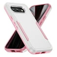thumbnail image 1 of Feishell Case Fit for Apple Google Pixel 9A,Military Grade Shockproof Protection Hybrid Armor Double Layer Hard PC + Soft TPU Drop Resistant Anti-Fingerprint Phone Cover,White+Pink, 1 of 7