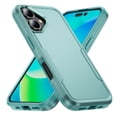 thumbnail image 1 of Feishell Case Fit for Apple iPhone 16,Military Grade Shockproof Protection Hybrid Armor Double Layer Hard PC + Soft TPU Drop Resistant Anti-Fingerprint Phone Cover,Green, 1 of 6