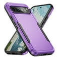 thumbnail image 1 of Feishell Case Fit for Google Pixel 9 Pro XL,Military Grade Shockproof Protection Hybrid Armor Double Layer Hard PC + Soft TPU Drop Resistant Anti-Fingerprint Phone Cover,Purple+Black, 1 of 6