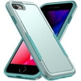 thumbnail image 1 of Feishell Case Fit for iPhone SE 2022 / SE 2020 / 8 / 7,Military Grade Shockproof Protection Hybrid Armor Double Layer Hard PC + Soft TPU Drop Resistant Anti-Fingerprint Phone Cover,Green, 1 of 6