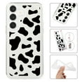 thumbnail image 1 of Feishell Case For Samsung A15 Cute Leopard Print Pattern Soft TPU Rubber Bumper Shockproof Anti-Scratch Slim Phone Cover Support Wireless Charging For Samsung Galaxy A15, Cow, 1 of 8