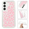 thumbnail image 1 of Feishell Case For Samsung A54 5G Cute Leopard Print Pattern Soft TPU Rubber Bumper Shockproof Anti-Scratch Slim Phone Cover Support Wireless Charging For Samsung Galaxy A54 5G, Pink, 1 of 8