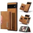 thumbnail image 1 of Feishell Case for Google Pixel 5A 5G,Premium PU Leather Magnetic Detachable 2-In-1 Card Pocket Back Flip ID Credit Card Slots Kickstand Shockproof Business Slim Phone Case,Brown, 1 of 11