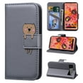 thumbnail image 1 of Feishell Case for Google Pixel 6 (6.4 inch),Cartoon Animal Magnetic Buckle Folio Credit Card Slots Shockproof PU Leather Flip Kickstand Anti-Scratch Wallet Phone Case,Gray, 1 of 10